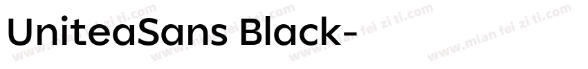 UniteaSans Black字体转换